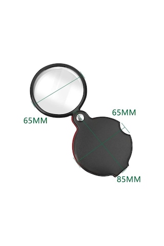 Pazly Yüksek Ve Taşınabilir Seyahat Katlanabilir Kamp Kaliteli Geeroyoo Deri Büyüteç Aparatı 60mm - Jx