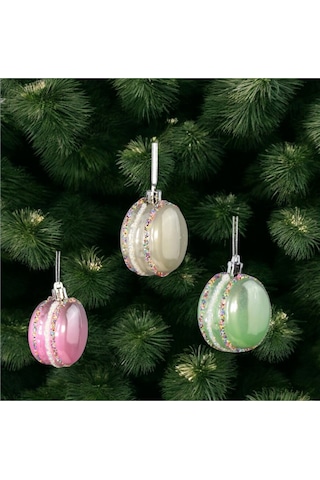 Yılbaşı Süsü 6'lı Macaron Renkli 6 Cm