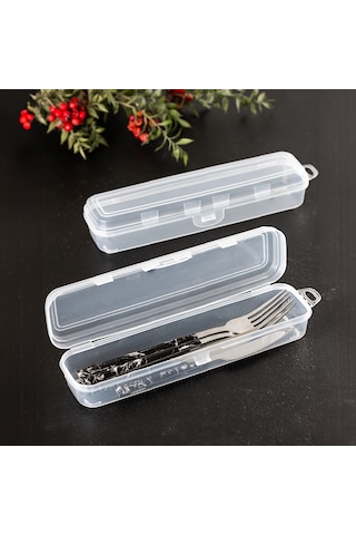 Porsima Te192 Şeffaf Çok Amaçlı Taşıma Saklama Kutusu Multix Kutu Şeffaf