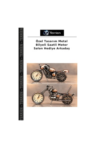 Özel Tasarım Metal Bilyeli Saatli Motor Salon Hediye Arkadaş
