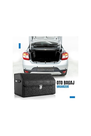 Oto Bagaj Organizeri Deri Bagaj Kutu Çanta Kapitone Model
