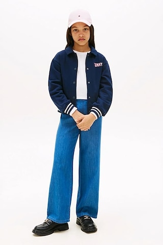 Kız Çocuk Kolej Yaka Bomber Sweatshirt - Lacivert Dark Night Navy