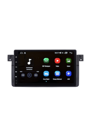 Otolas Bmw E46 Android Multimedya Navigasyon Oto Teyp 8 Gb + 128 Gb 9"