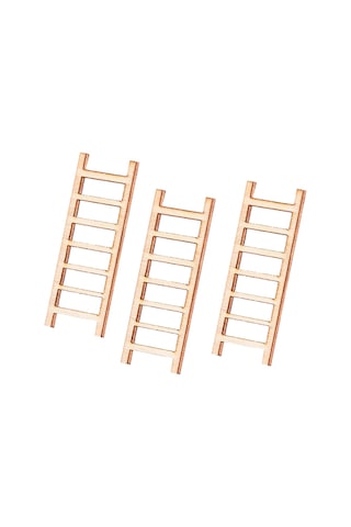 Sones 5 Adet Simülasyon Merdiven Dekorasyonu Ahşap Merdiven Koridor Mikro Manzara Sukulent Saksı Dıy Dekorasyonları