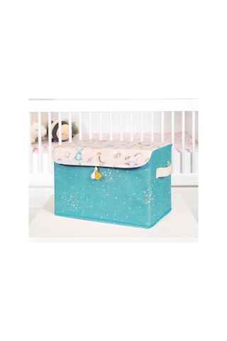 Baby Püsküllü Kapaklı Kutu Düzenleyici Çok Amaçlı Organizer Kutu