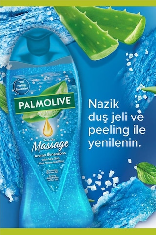 Palmolive Peeling Etkili Duş Jeli 4 x 500 ML + Seyahat Kiti