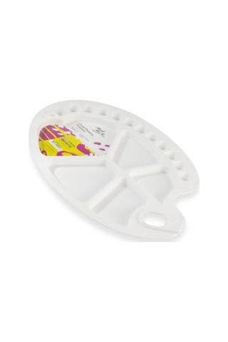 Mm Oval Plastik Palet 34x25cm