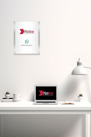 3 Adet A4 Gümüş Belge Sertifika Çerçevesi Föylük