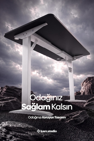 Firmus Dayanıklı Çalışma Masası - 140x70 - Siyah