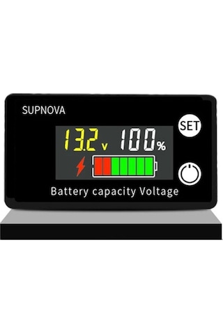 Renkli Ekran-pil Kapasitesi Göstergesi Dc 8v-100v Kurşun Asit Lityum Yaşam Po4 Araba Motosiklet Voltmetre Gerilim Ölçer 12v 24v 48v 72v