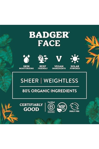 Badger Spf30 Face Mıneral Sunscreen Cream
