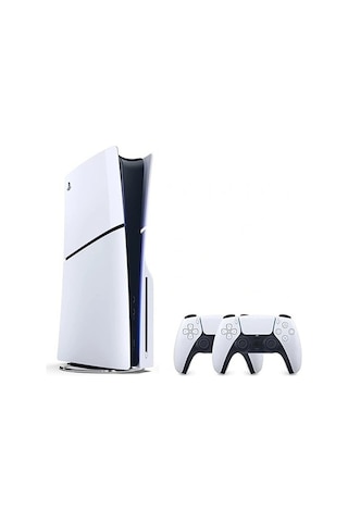 Sony Playstation 5 Slim 1 TB Standart Edition Oyun Konsolu + 2 Dualsense Kol (İthalatçı Garantili)