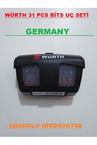 Würth 31 Parça Bits Uç Seti Yıldız Uç Vidalama Uç Seti Germany