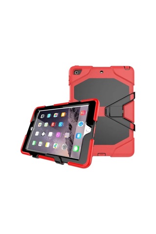 Jenerik Apple İpad 5 Air 9.7 Kılıf Griffin Tablet Kapak - Kırmızı