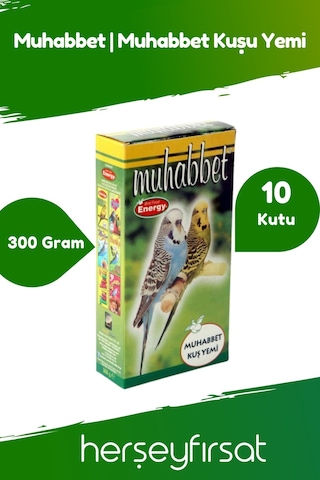 Energy Muhabbet Muhabbet Kuş Yemi 300 Gram 10 Adet