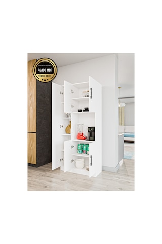 Atlas Çok Amaçlı Dolap Mutfak Banyo Balkon ' Da Kullanılabilir Beyaz