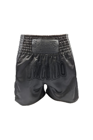 Dragondo Mt3025 Black Night Muay Thai Şortu Siyah Antrenman Şortu 001