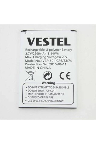 Vestel Uyumlu Venüs 5.0 V 5.0 X Pil Batarya Vbp-50 İthal