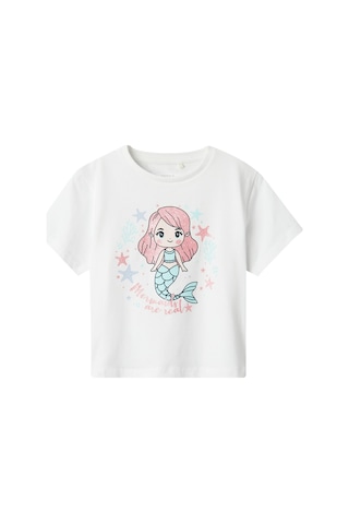 Name It Nmffrejane Ss Nreg Top Beyaz Kız Çocuk Kısa Kol T-shirt 000000000102263517 Beyaz