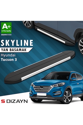 S-dizayn Hyundai Tucson 3 Skyline Aluminyum Yan Basamak 173 Cm 2015-2020 A+ Kalite