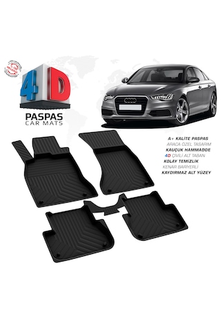 Audi A6 Ferrous 4d Havuzlu Kauçuk Paspas 2011 2018