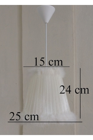 N-56 Krem Organze Yatak Odası Çocuk Ve Bebek Odası Avize Pembe Krem