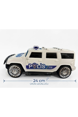 Kumandalı Polis Suv: Işıklı, Sirenli, Pilli Ve Tam Fonksiyonlu Oyuncak Araba Çok Renkli