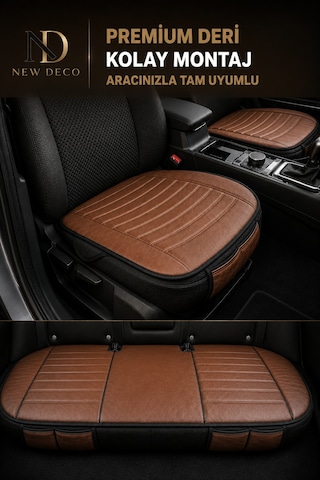 Toyota Yaris Cross Araçlara Uyumlu Premium Deri 3 Parça Oto Koltuk Minderi Araca Uyumlu 4 Mevsim Kolay Montaj 07752850