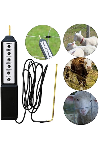 Homyl Çit Gerilim Test Cihazı 6 Seviye Voltmetre 10kv Çiftlik