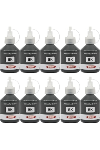 Ekoset Brother Dcp T300 T310 Uyumlu Siyah Mürekkep 100 ML 10 Adet