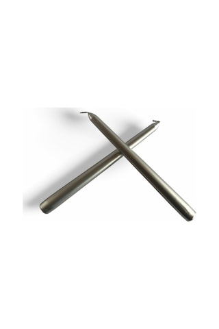 Şamdan Mum 2 Li Gümüş Gümüş