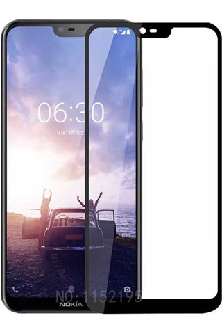 Nokia X6 Zore Kenarları Kırılmaya Dayanıklı Cam Ekran Koruyucu