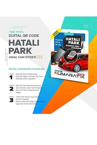 Hatalı Park Orkod Okuyucu Sticker
