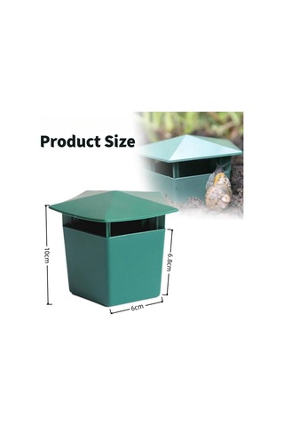 Ximistore9 10 Adet Yeşil Plastik Bahçe Salyangoz Tuzağı - Çiftçi Bahçe Koruyucu, 20-50 M² Uygun, Kolay Kullanım, Ekofriendly