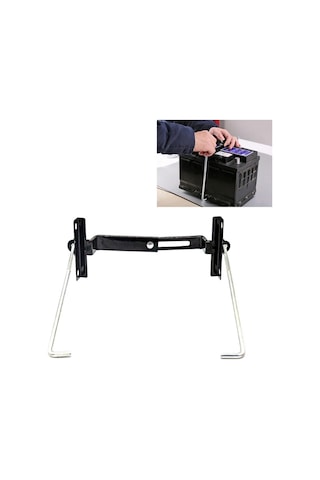 Sones Araç Evrensel Akü Braketi Ayarlanabilir Akü Sabit Demir Tutucu, Boyut: 19cm