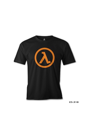 Half Life - Logo Siyah Erkek Tshirt