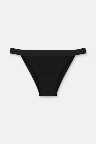 Suwen 3lü Pamuklu Lastikli Normal Bel Slip Külot St0045601361 Siyah / Siyah / Siyah