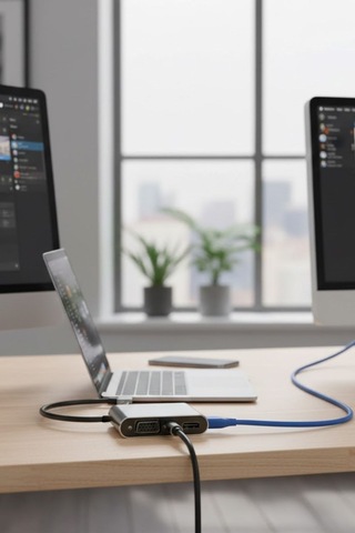 4 Ü 1 Arada Type - C To Hub Dönüştürücü Adaptör - 4k Ultra Hd Hdmı & Vga Görüntü Aktarımı, Pd Hızlı Şarj Destekli, Usb Çoklayıcı