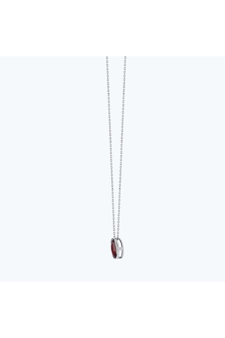 Altınbaş Pırlanta Yakut Oval Kolye Mdd114y-14k Altın