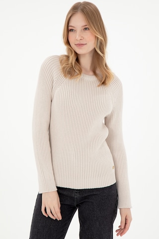 U.s. Polo Assn. Kadın Krem Kazak /triko 50297095-vr071 Krem