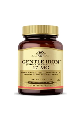 Solgar Gentle Iron 17 Mg 90 Kapsul Gentil