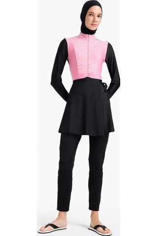 DeFacto Regular Fit Hızlı Kuruyan Baskılı 5'li Burkini Takım E7998AX25HSPN160