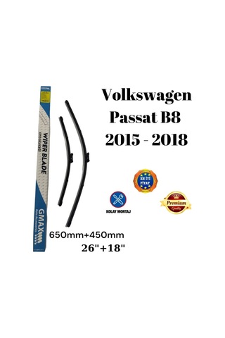 Volkswagen Vw Passat B8 2015 2016 2017 2018 Uyumlu Ön Cam Muz Tipi Silecek Süpürgesi Seti 650/450mm