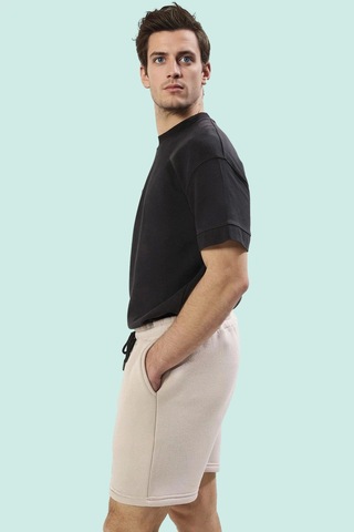 Ersefa Erkek Spor Şort Pamuk Polyester Kısa Rahat Yaz Taş