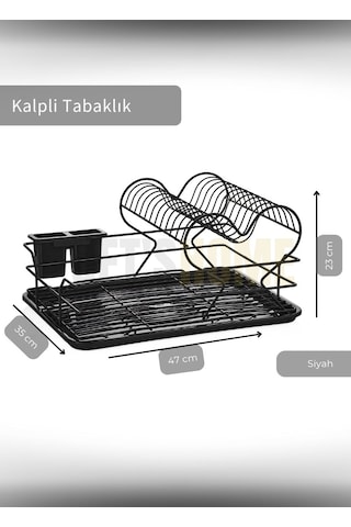Jet's Home 2 Katlı Bulas Iklık Tezgah U Stu Tabaklık Bpa Free Bulas Ik Sepeti Kalpli Siyah siyah