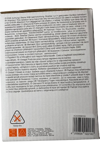 Osram Ledvance 250w Infrared Ampul Br40 E27 Isıtıcılı Lamba Kırmızı Işık 4 Adet