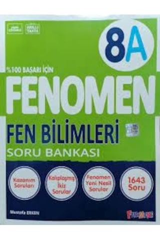 Fenomen Yayınları 8. Sınıf Fen Bilimleri A Soru Bankası
