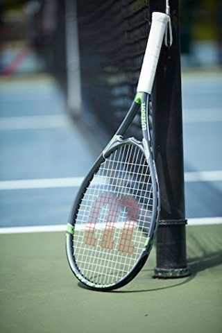Wilson Tour Slam Adult Strung Tennis Racket, 4 3/8" - Red/black