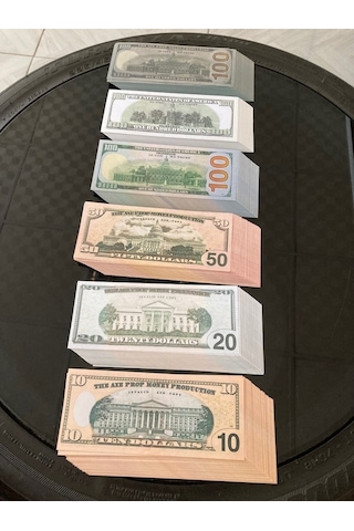 Aykar 300 Adet Karma Dolar Geçersiz Düğün Film Dizi Paraları (545988166)