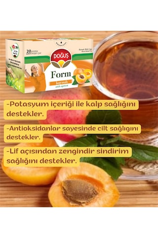 Doğuş Form Çayı Kayısılı 12 x 20'li